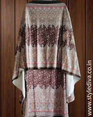 Winter Wear - Velvet Digital Printed Unstitched Suit