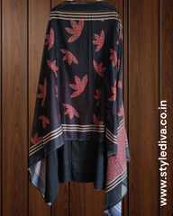 Cotton Rayon Appliqué Work Un-Stitched Suit Set