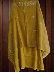 Graceful Mul Chanderi Unstitched Embroidered Suit with Mukesh Dupatta