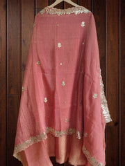 Elegant Burberry Fabric Unstitched Suit With All Over Pita Work