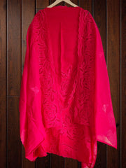 Graceful Modal Unstitched Suit With Embroidery & Laser Cut Detailing