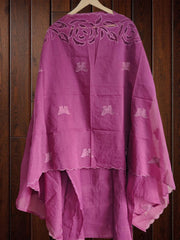 Graceful Modal Unstitched Suit With Embroidery & Laser Cut Detailing