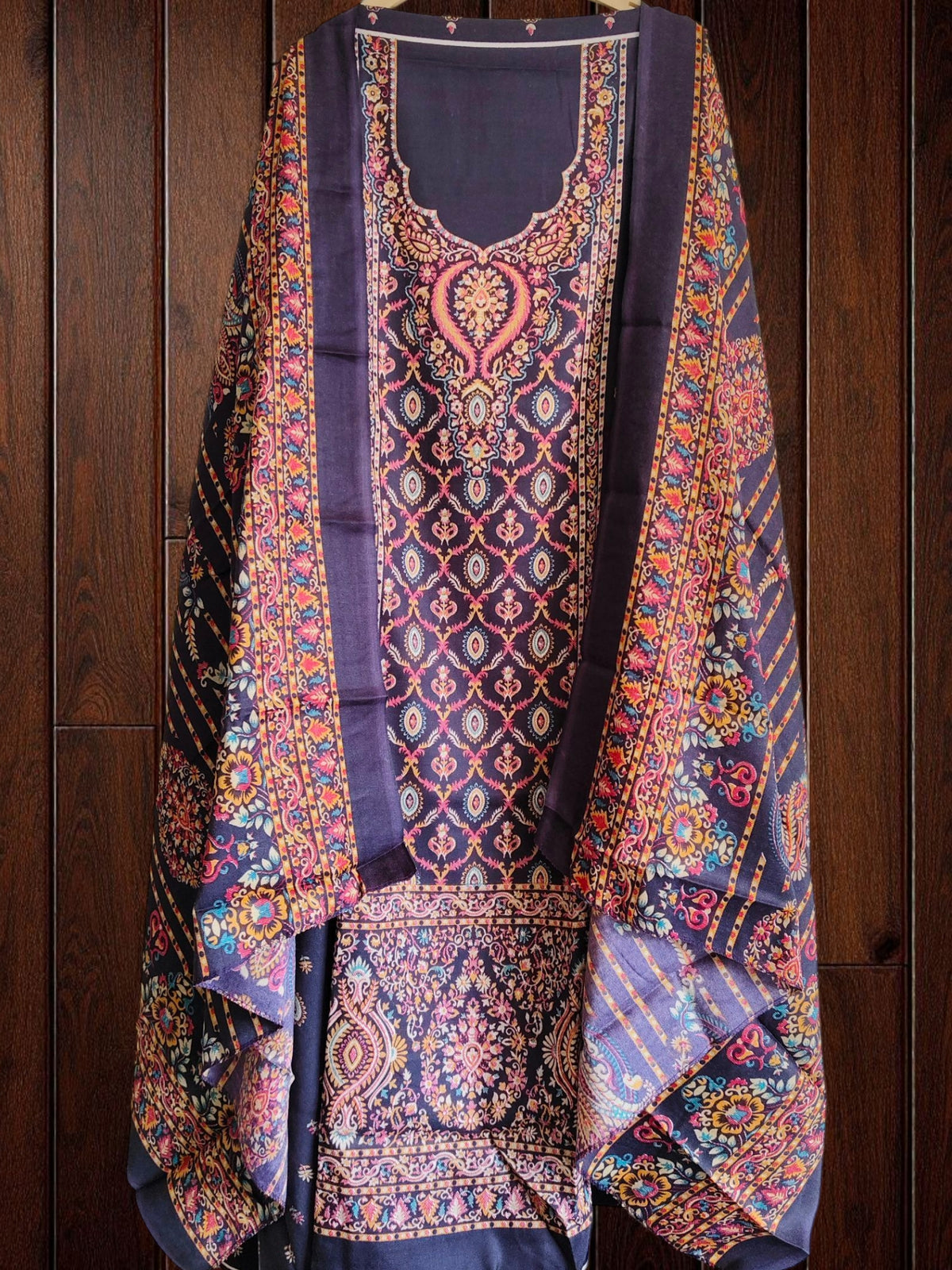 Winter Wear- Pashmina Digital Printed Unstitched Suit