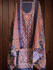 Winter Wear- Pashmina Digital Printed Unstitched Suit