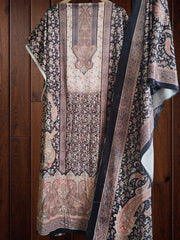 Winter Wear - Velvet Digital Printed Unstitched Suit