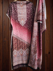 Winter Wear - Velvet Digital Printed Unstitched Suit