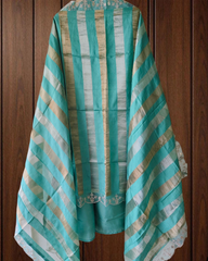 Shimmer Tissue Zari Embroidered Unstitched Suit Set