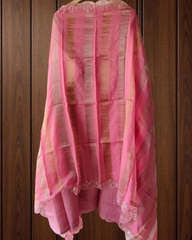 Shimmer Tissue Zari Embroidered Unstitched Suit Set