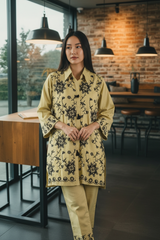 Muslin Embroidery Co-Ord Set – 2 Pc Shirt & Stitched Pants