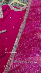 Fully Stitched Silk Suit
