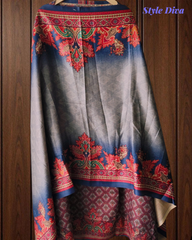 Winter Wear- Elegant Winter Pashmina Suit with Rich Digital Prints(black)