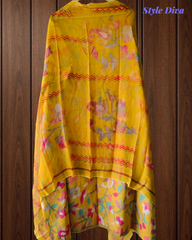 Pure Cotton Embroidered Digital Print Unstitched Suit Set