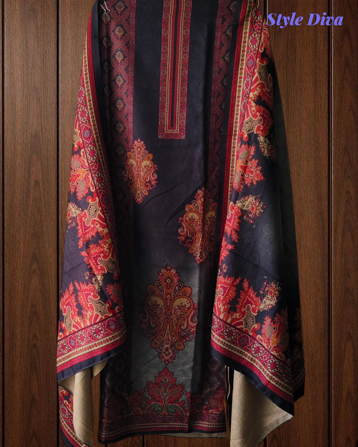 Winter Wear- Elegant Winter Pashmina Suit with Rich Digital Prints