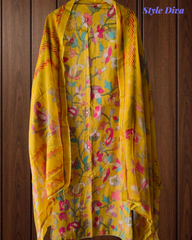 Pure Cotton Embroidered Digital Print Unstitched Suit Set