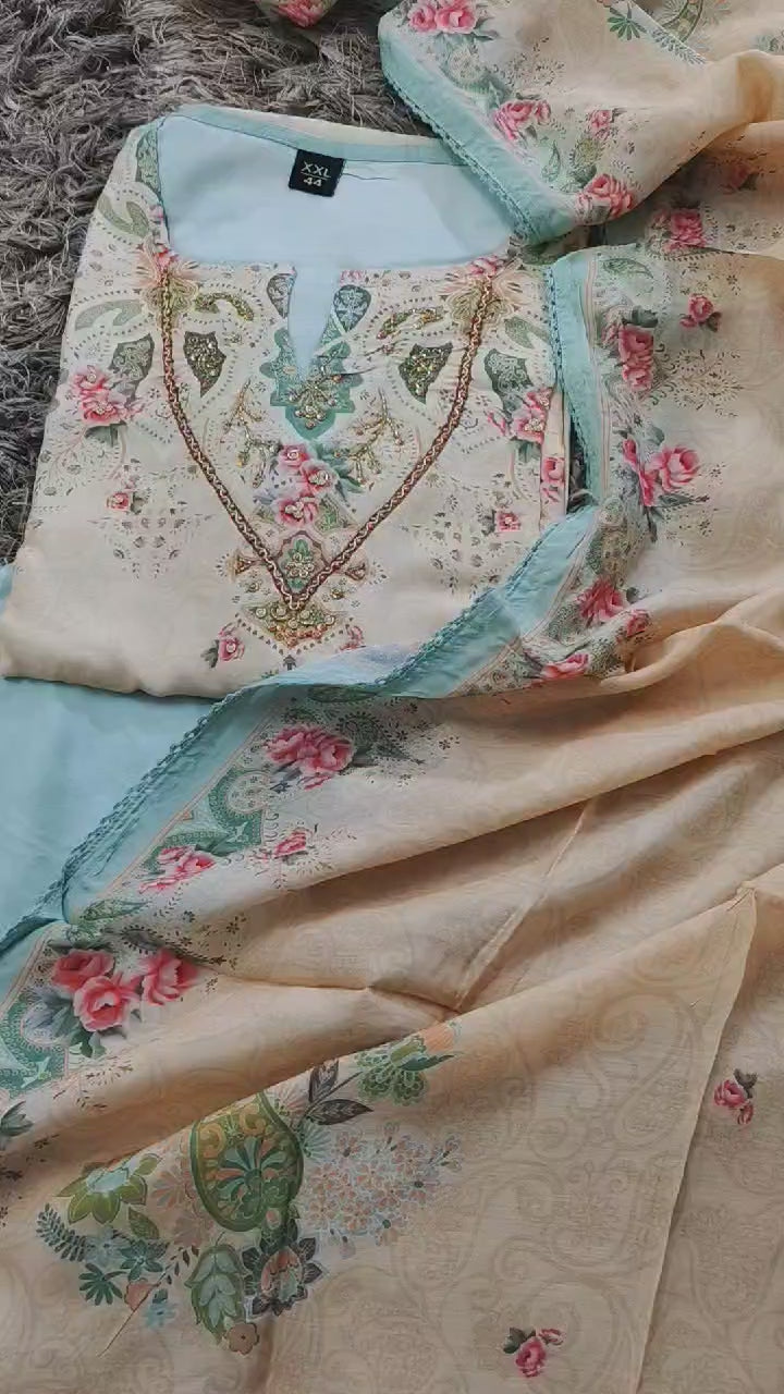 Fully Stitched Muslin Suit