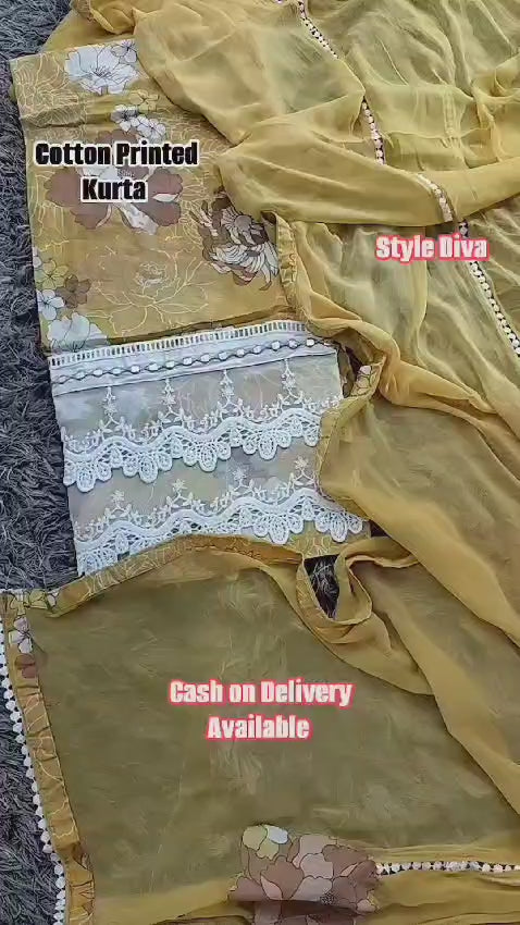 Pakistani  suit  SEMI STITCHED SUIT