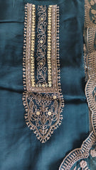Organza Digital Printed suit pearl work  SUIT