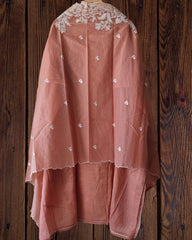 Mul cotton with quilling work n embroidery  on all over kurta rayon bottom n quilling work mul cotton dupatta