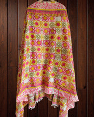 Cotton Digital Print Suit with beautiful  hand work on neck