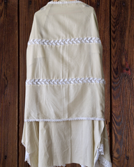 Pure Cotton Pakistani Style Unstitched Suit with Crochet Lacing Dupatta