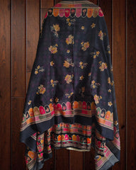 Cotton digital  Printed Suit with lacing  cotton Dupatta & mirror  Work (Unstitched)