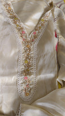 Shimmer tissue semsitiched 3 piece   Suit