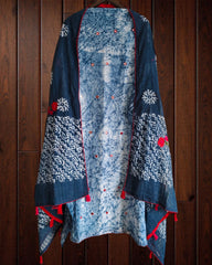Cotton Printed Suit with Faux Mirror & Embroidery | Unstitched Beauty