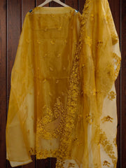 Elegant n beautiful tissue suit with parsi work kurta  dupatta n rayon bottom