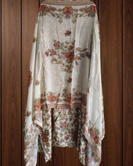 Super Soft Muslin Mirror Work Suit Set with Printed Dupatta (Unstitched)