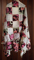 Pakistani PURE Cotton HAND WORK LACING UNSTITCHED SUIT