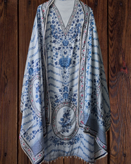 Muslin Digital Print Unstitched Suit with  High-Lightingn pearl work