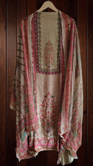 Crepe pakistani unstiched Suit