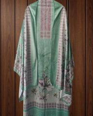 Winter Wear - Velvet Digital Printed Unstitched Suit