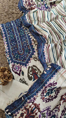 Muslin ikkat  Digital Print suit