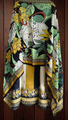 Muslin Digital Printed Semi-Stitched Suit with hand Work & Croatia Lacing