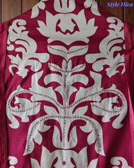 Cotton Digital Print Unstitched Suit with Bead Work and Mul Dupatta