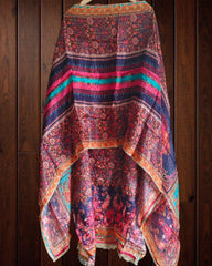 Graceful Glass Organza Kurta With Gotta Work Dupatta Semi-Stitched Suit Set