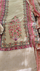 Crepe pakistani unstiched Suit
