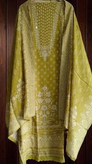 Muslin Digital Print Suit Unstiched suit 3 pc set