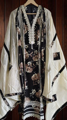 Pakistani pure rayon  crochia lacing suit