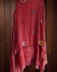 Elegant Soft Organza Unstitched Suit with Embroidery